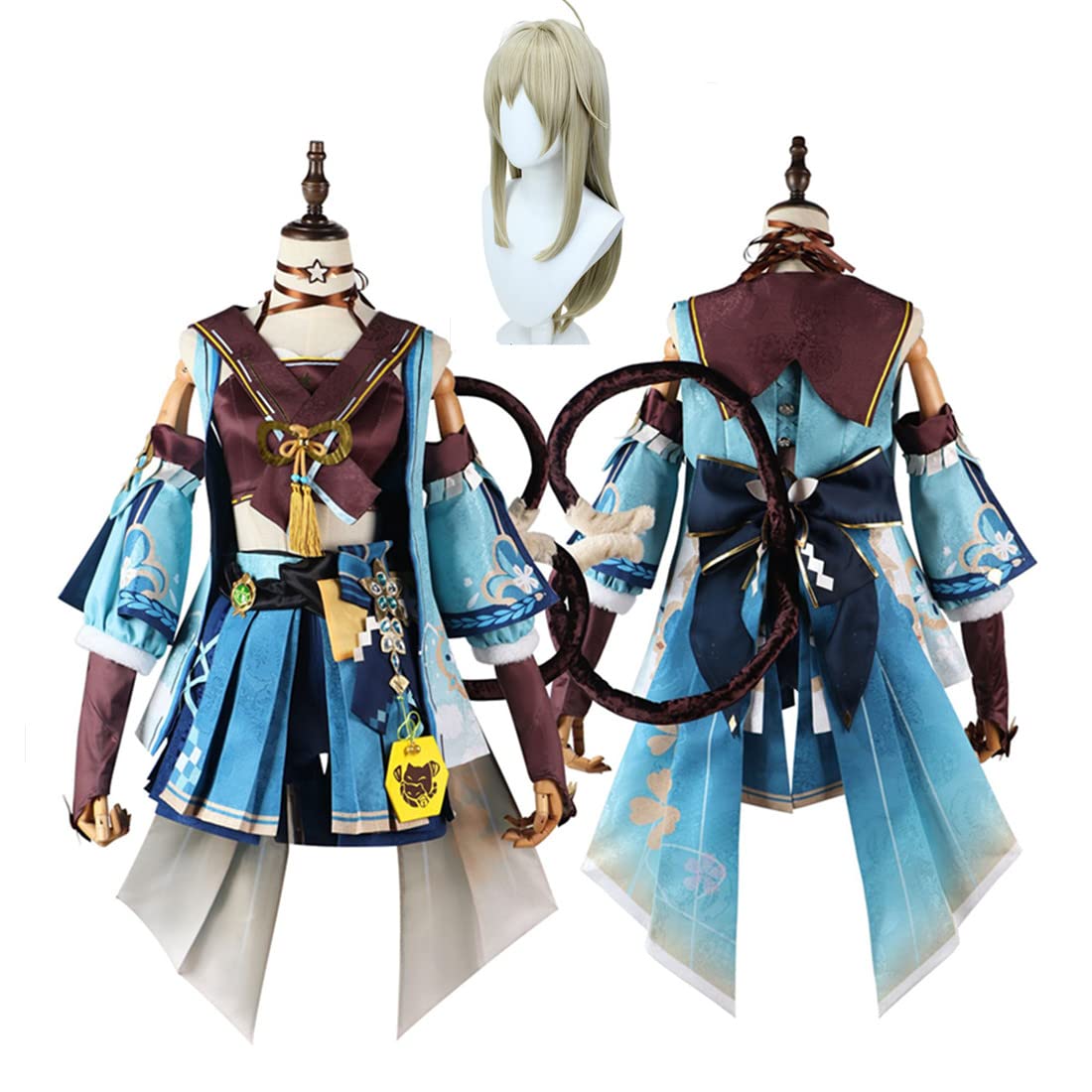 Amazon.co.jp: 綺良々 コスプレセット 原神 げんしん Genshin 稲妻 綺